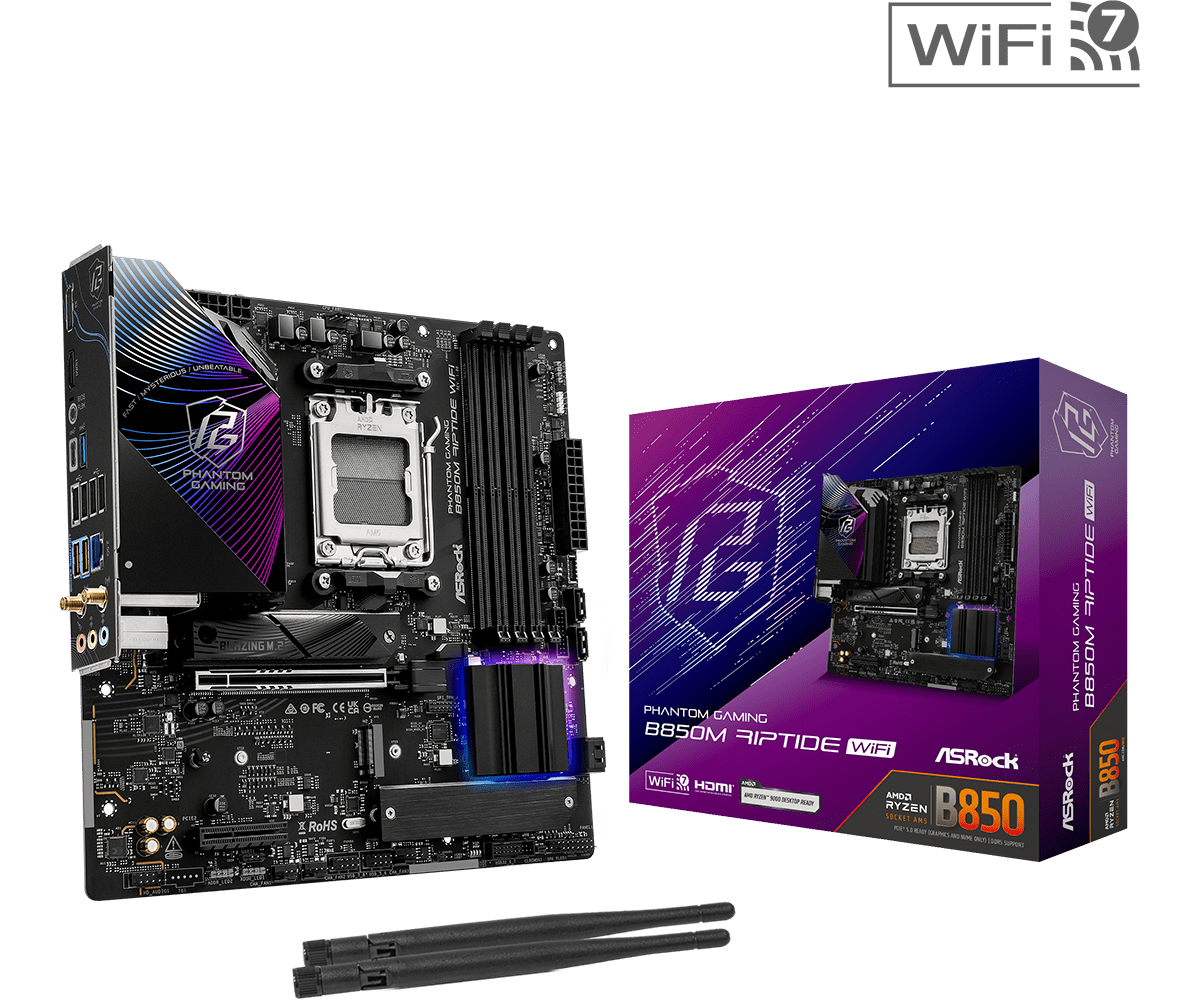 ASROCK B850M Riptide WiFi New  - огляд і ціна X870E Atx Motherboard